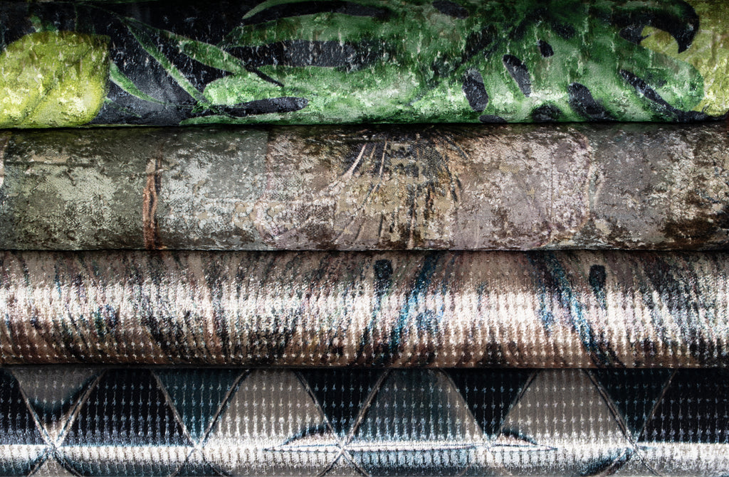 Rainforest Printed Velvet Fabric