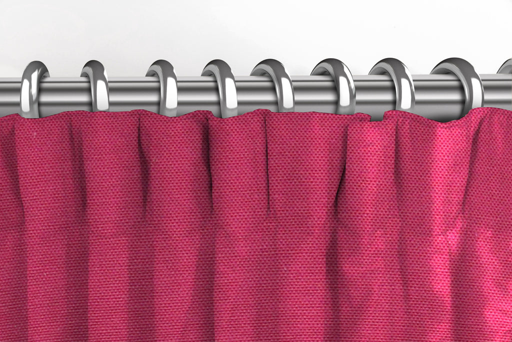 McAlister Textiles Panama Plain Fuchsia Pink Curtains Tailored Curtains 