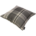 Load image into Gallery viewer, McAlister Textiles Stag Charcoal Grey Tartan 43cm x 43cm Cushion Set Cushions and Covers 
