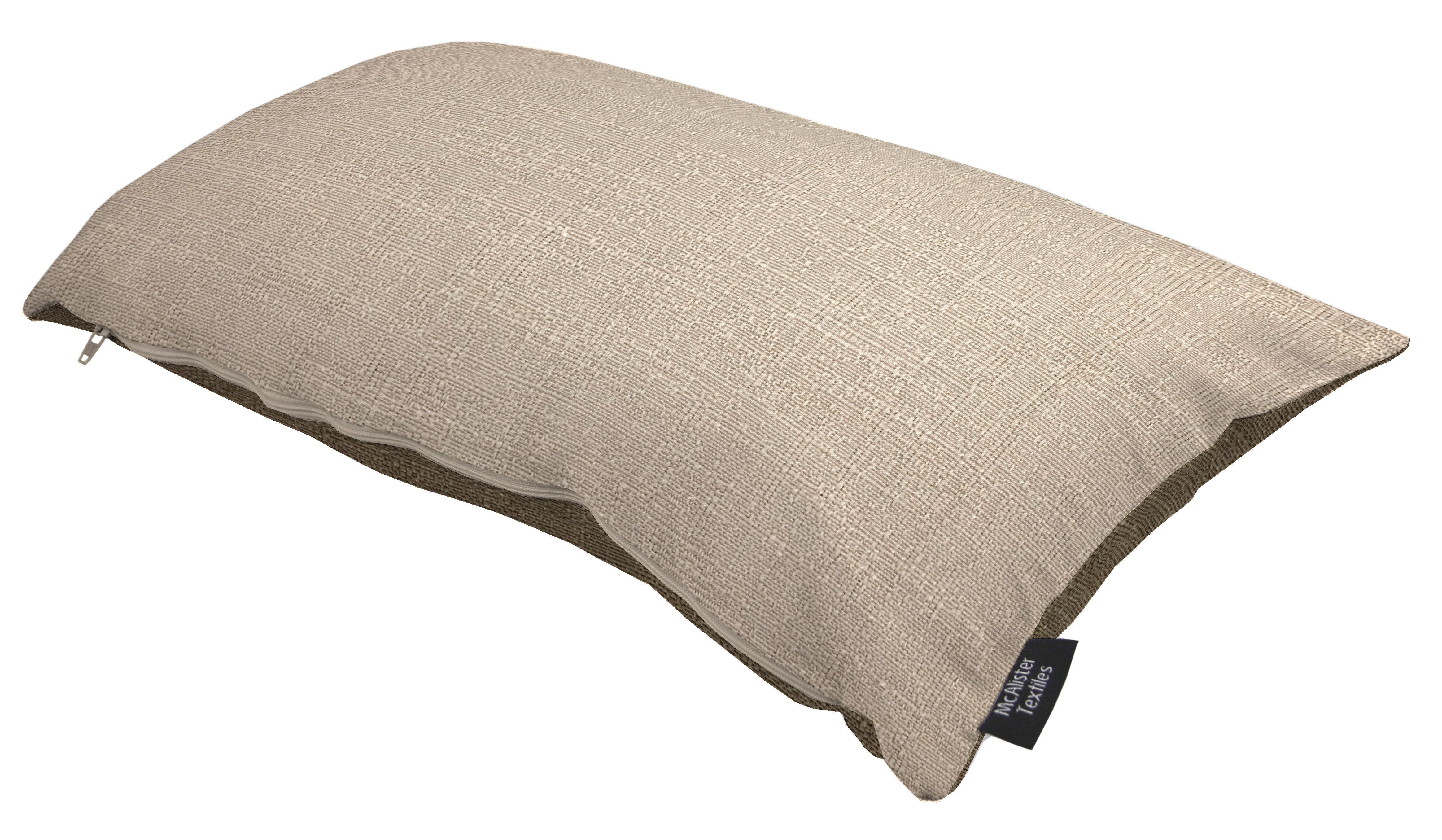 McAlister Textiles Harmony Contrast Taupe Plain Cushions Cushions and Covers 