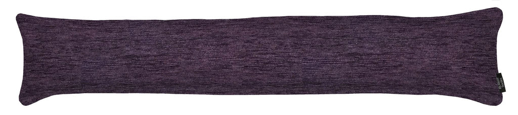 McAlister Textiles Plain Chenille Purple Draught Excluder Draught Excluders 