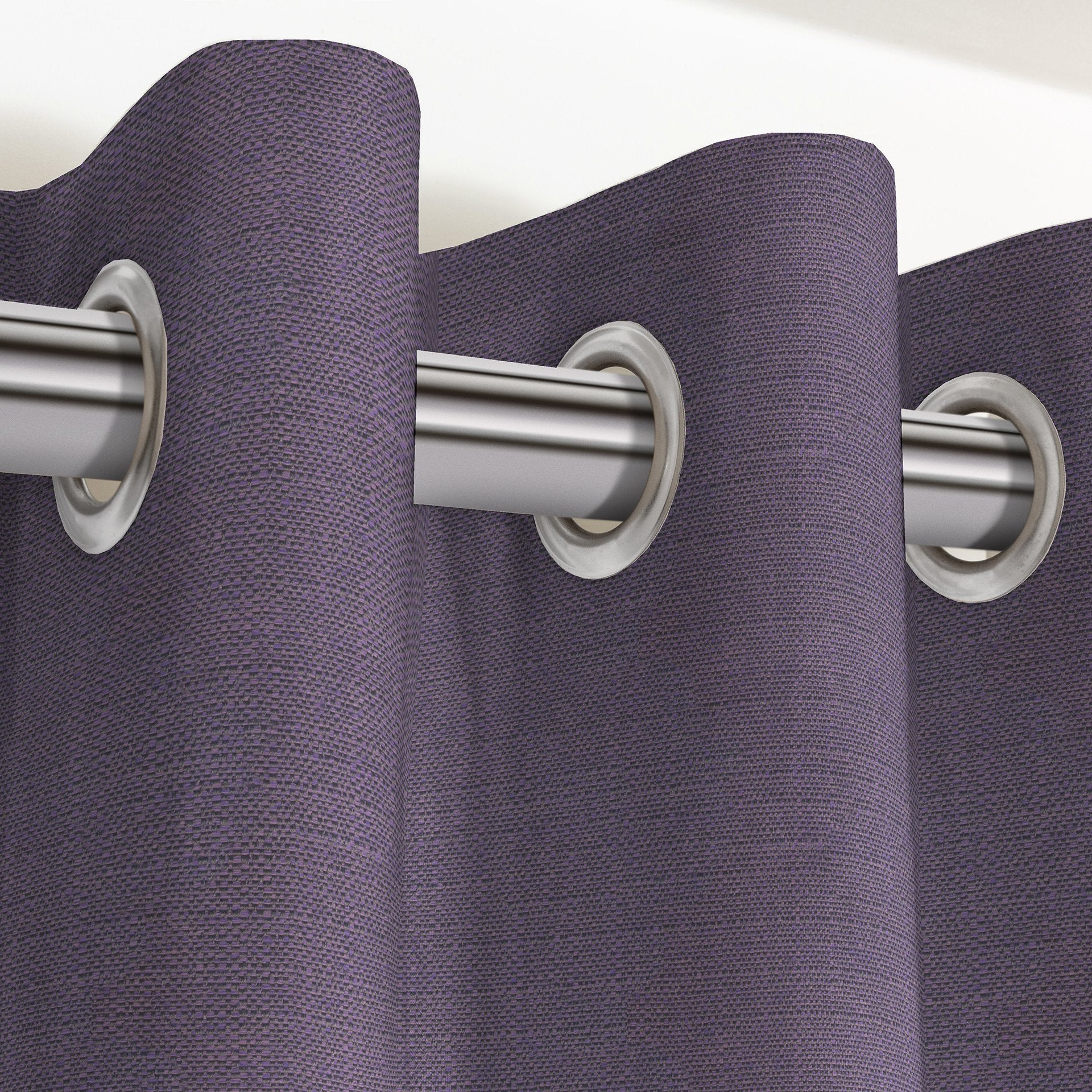 McAlister Textiles Savannah Aubergine Purple Curtains Tailored Curtains 116cm(w) x 182cm(d) (46" x 72") 