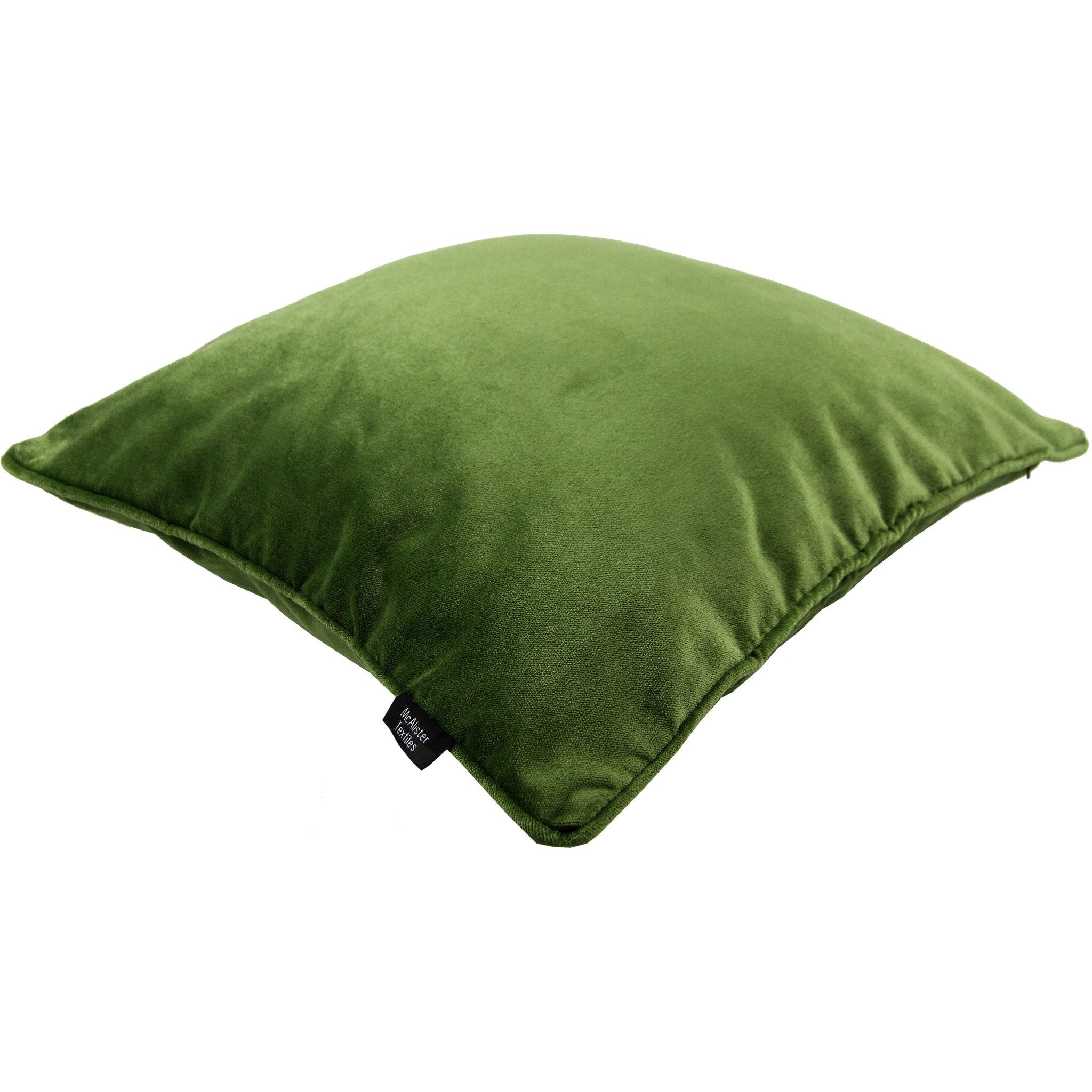 McAlister Textiles Matt Fern Green Velvet Cushion Cushions and Covers 