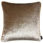 Load image into Gallery viewer, McAlister Textiles Beige Mink Crushed Velvet Cushions Cushions and Covers Cover Only 43cm x 43cm 
