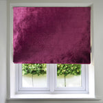 Load image into Gallery viewer, McAlister Textiles Fuchsia Pink Crushed Velvet Roman Blind Roman Blinds Standard Lining 130cm x 200cm 
