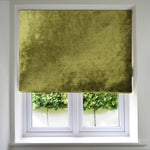 Load image into Gallery viewer, McAlister Textiles Lime Green Crushed Velvet Roman Blind Roman Blinds Standard Lining 130cm x 200cm 
