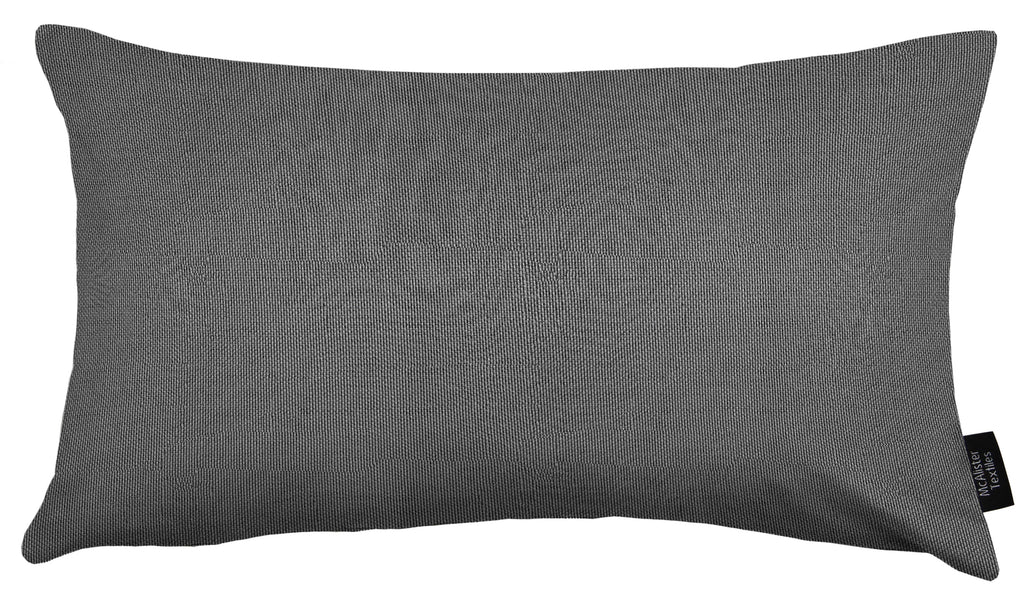McAlister Textiles Sorrento Grey Outdoor Pillow Pillow Cover Only 50cm x 30cm 