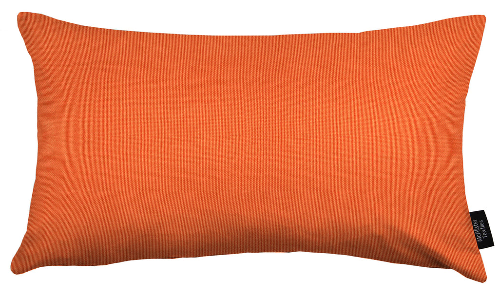 McAlister Textiles Sorrento Orange Outdoor Pillow Cover Only 50cm x 30cm 