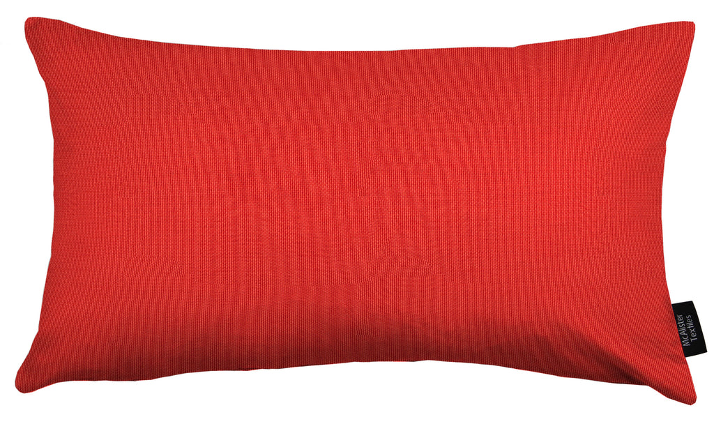McAlister Textiles Sorrento Red Outdoor Pillow Cover Only 50cm x 30cm 