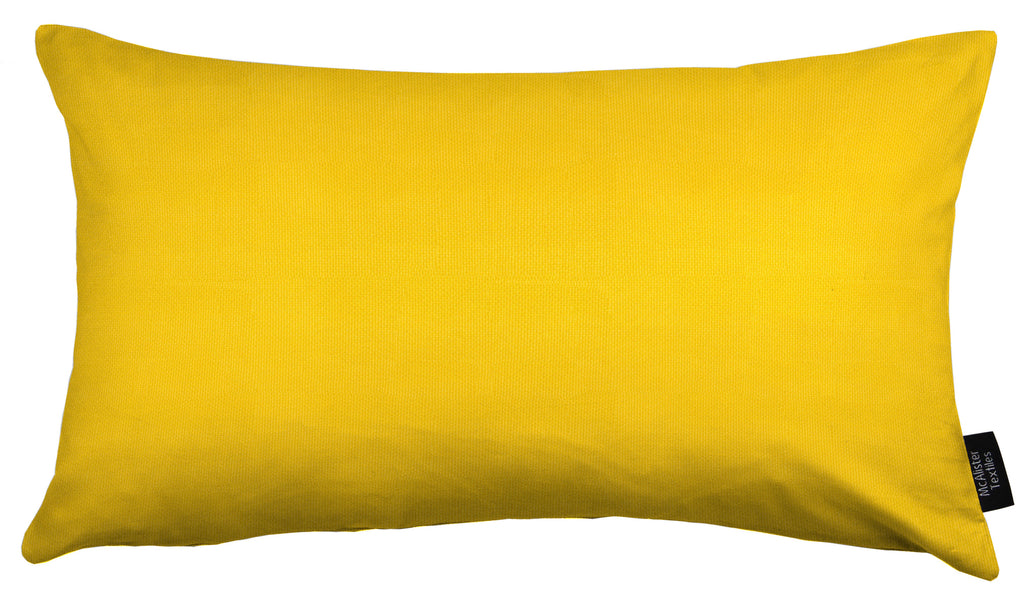 McAlister Textiles Sorrento Yellow Outdoor Pillow Cover Only 50cm x 30cm 