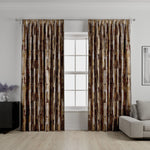 Load image into Gallery viewer, Aura Ochre Printed Velvet Curtains
