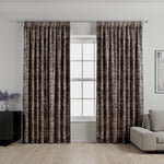 Load image into Gallery viewer, Renaissance Charcoal Grey Printed Velvet Curtains
