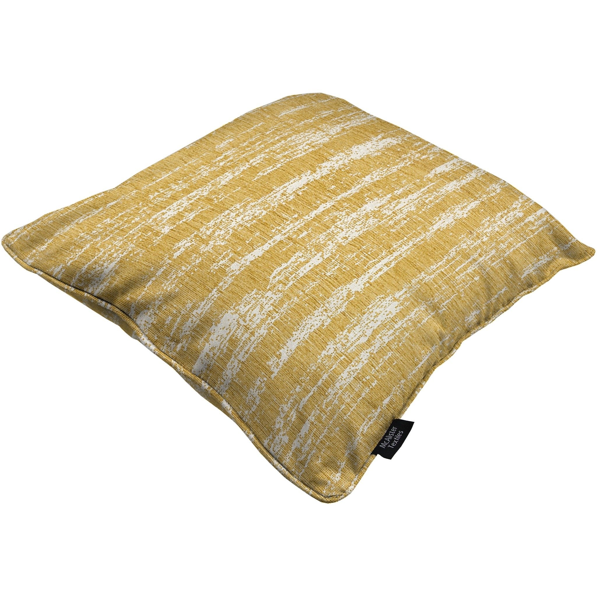 McAlister Textiles Textured Chenille Mustard Yellow Cushion Cushions and Covers 