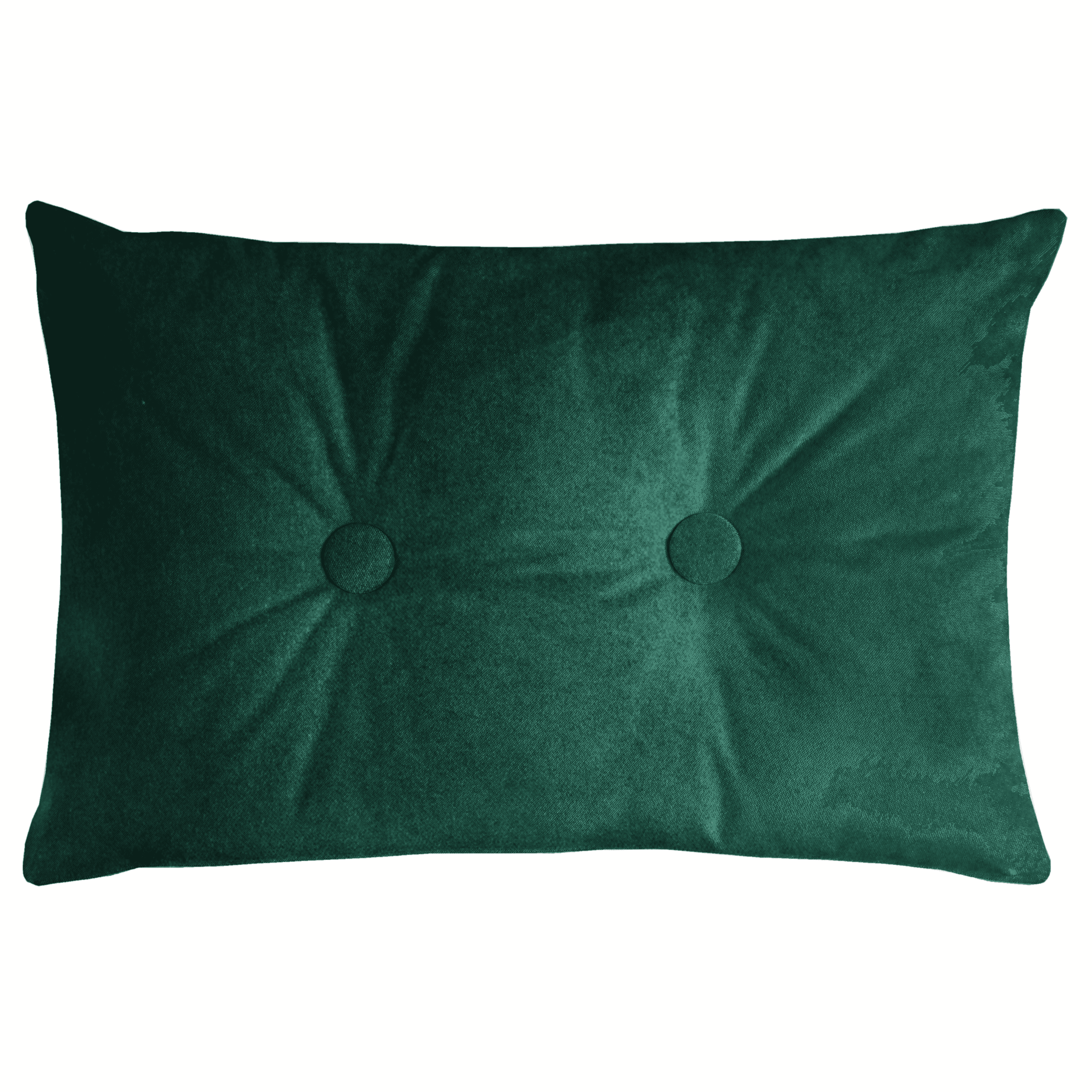 McAlister Textiles Matt Emerald Green Velvet Button 40cm x 60cm Pillow Pillow Cover Only 60cm x 40cm 