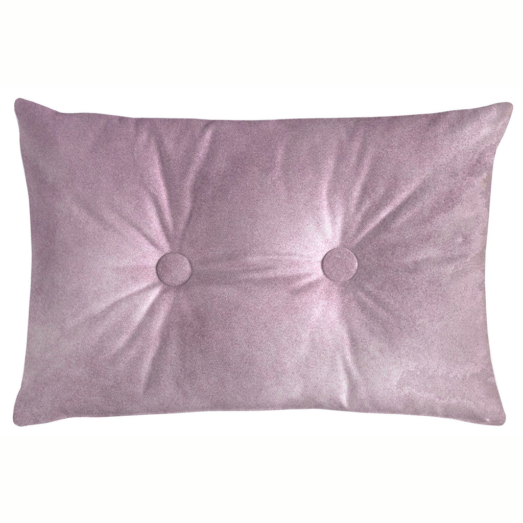 McAlister Textiles Matt Lilac Purple Velvet Button 40cm x 60cm Pillow Pillow Cover Only 60cm x 40cm 