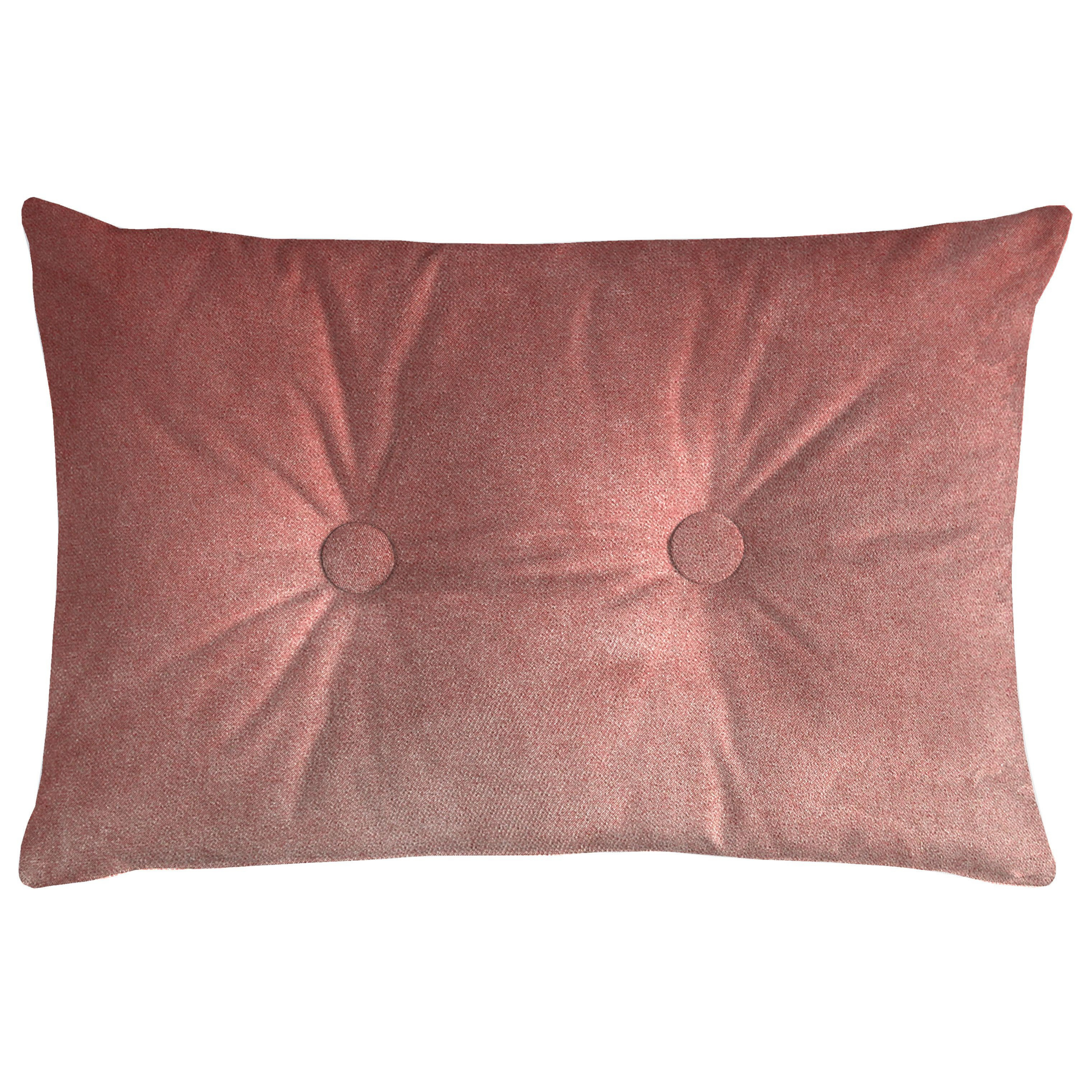 McAlister Textiles Matt Blush Pink Velvet Button 40cm x 60cm Pillow Pillow Cover Only 60cm x 40cm 