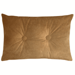 Load image into Gallery viewer, McAlister Textiles Matt Caramel Gold Velvet Button Cushions Cushions and Covers Cover Only 60cm x 40cm 
