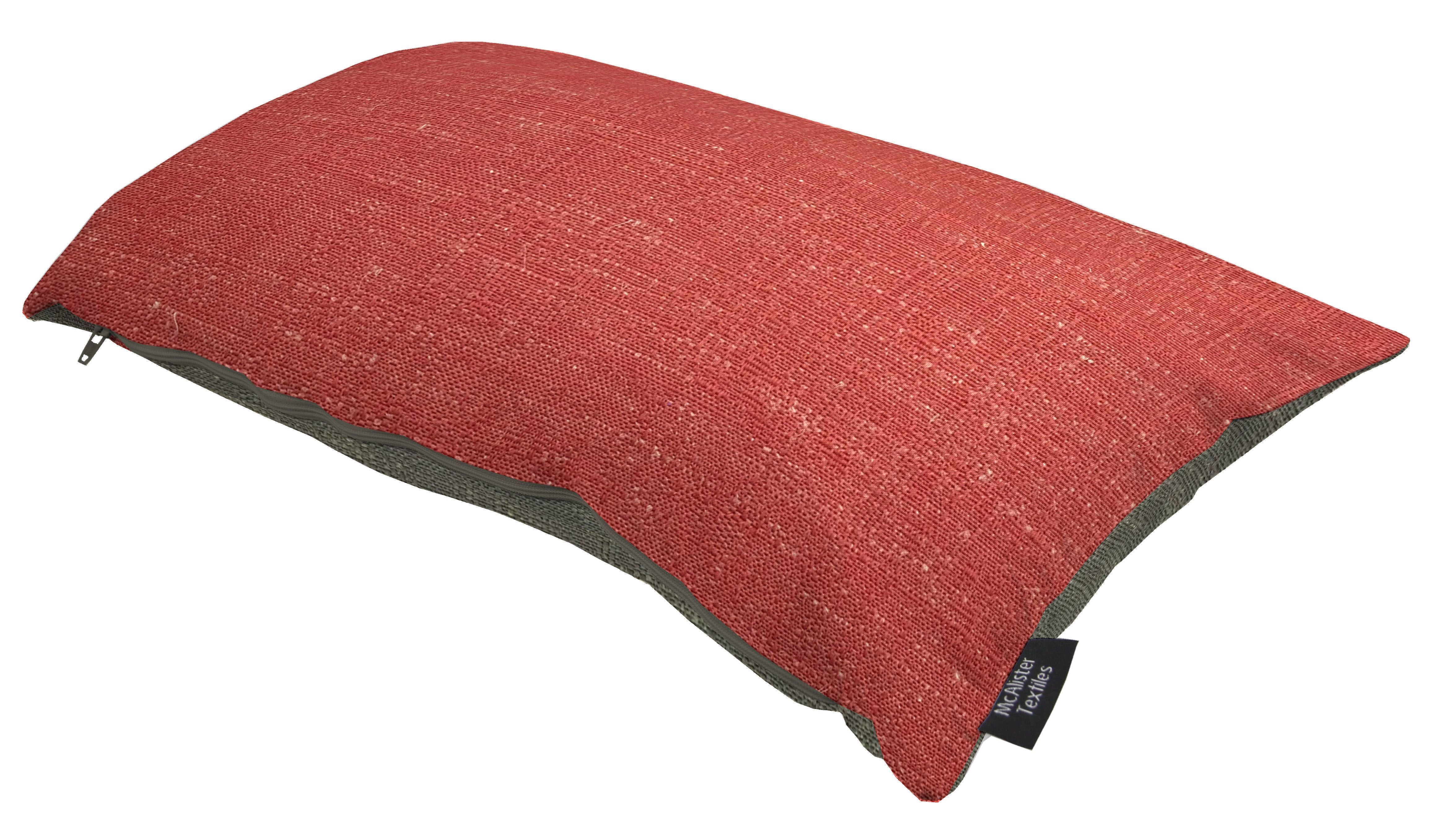 McAlister Textiles Harmony Contrast Red Plain Cushions Cushions and Covers