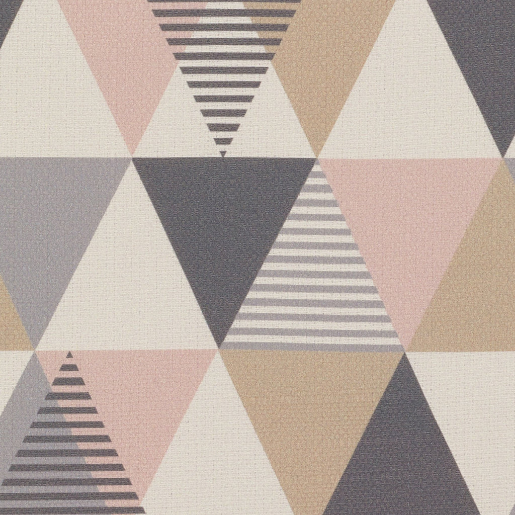 McAlister Textiles Vita Blush Pink and Grey FR Fabric Fabrics 