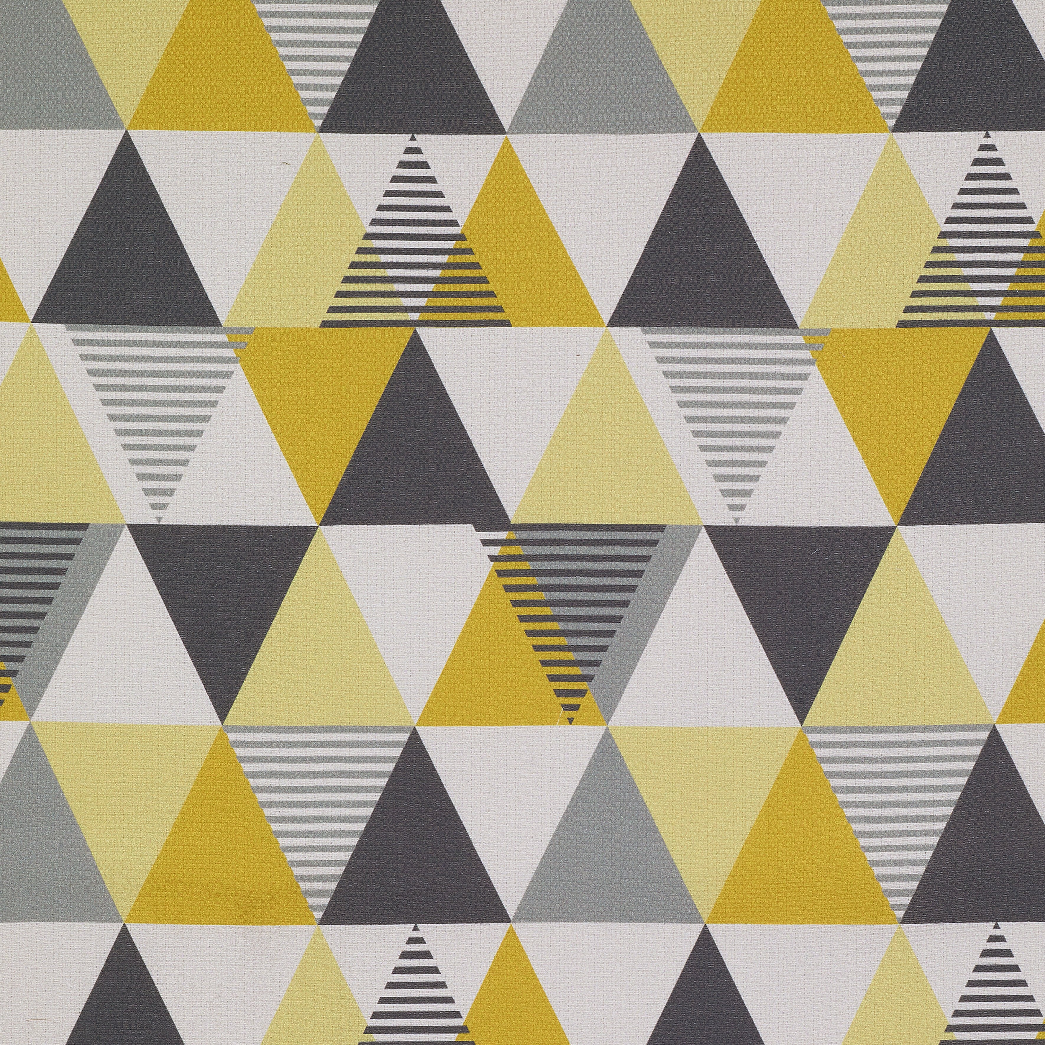 McAlister Textiles Vita Ochre Yellow and Grey FR Fabric Fabrics 1/2 Metre 