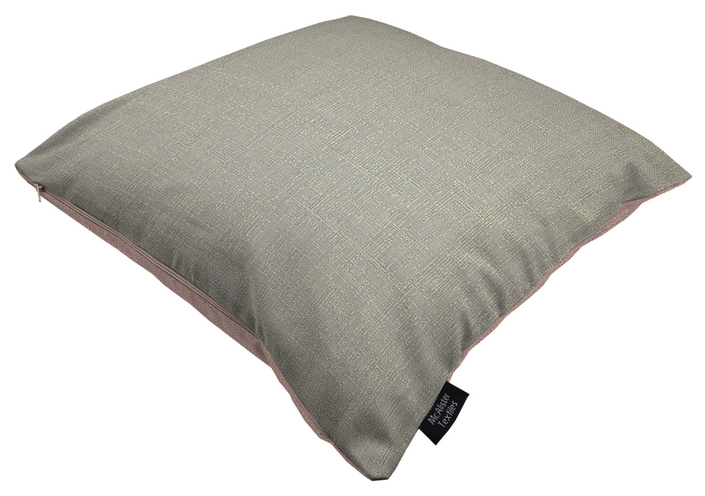 McAlister Textiles Harmony Contrast Dove Grey Plain Cushions Cushions and Covers 