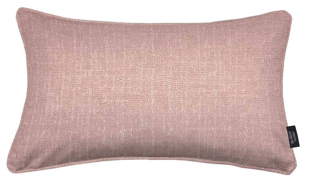 McAlister Textiles Eternity Soft Blush Chenille Pillow Pillow Cover Only 50cm x 30cm 