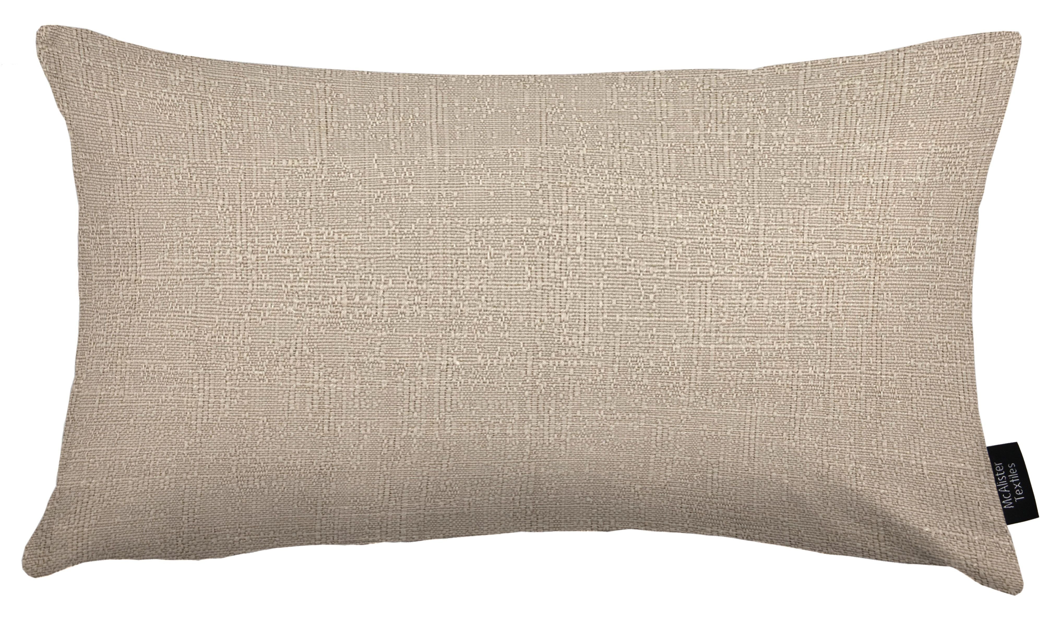 McAlister Textiles Harmony Contrast Taupe Plain Cushions Cushions and Covers Cover Only 50cm x 30cm 