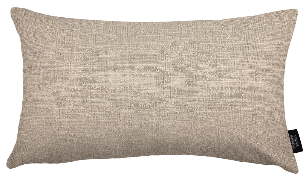 McAlister Textiles Harmony Contrast Taupe Plain Cushions Cushions and Covers Cover Only 50cm x 30cm