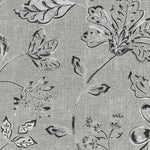 Load image into Gallery viewer, McAlister Textiles Eden Charcoal Grey Floral Printed Fabric Fabrics 1 Metre 
