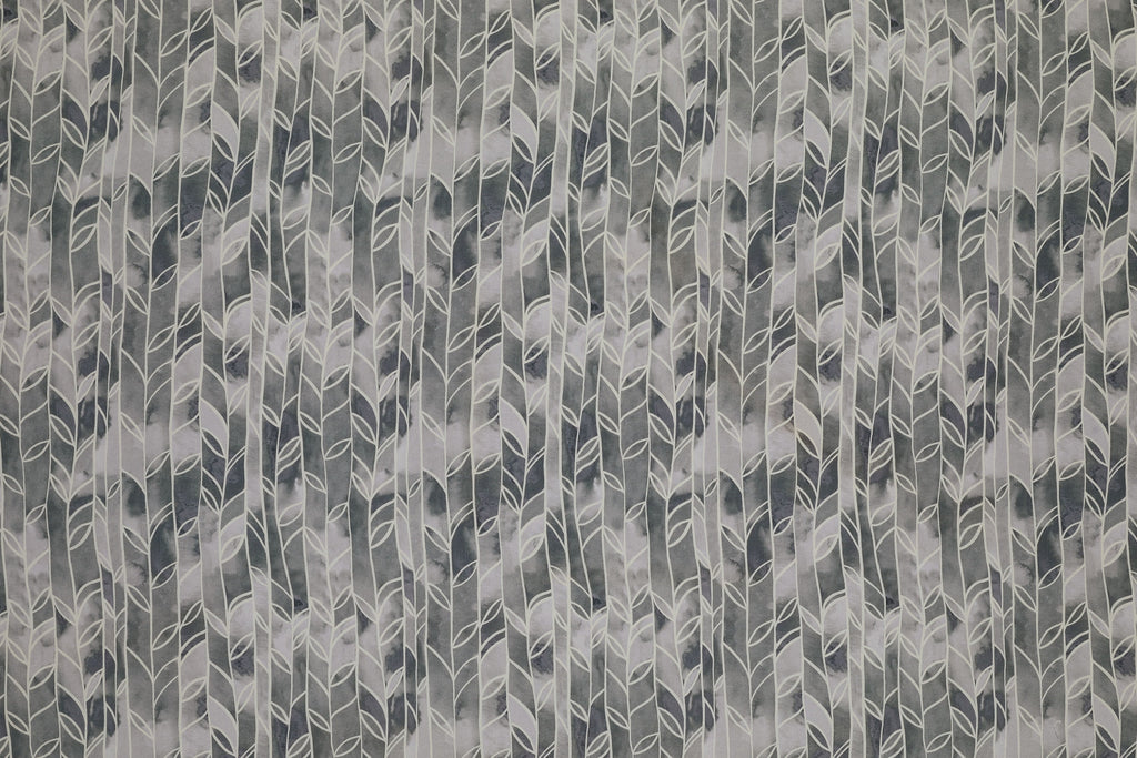 McAlister Textiles Luka Soft Grey Geometric FR Curtains Tailored Curtains 