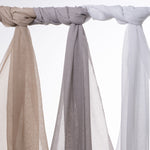 Load image into Gallery viewer, Infinity Natural Wide Width Voile Curtain Fabric
