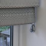 Load image into Gallery viewer, McAlister Textiles Eden Charcoal Grey Printed Roman Blind Roman Blinds 
