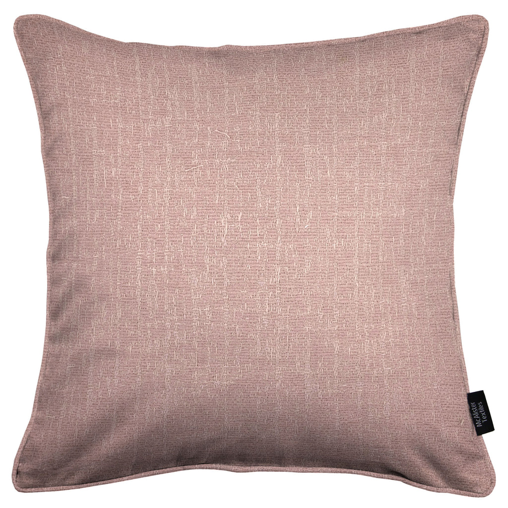 McAlister Textiles Eternity Soft Blush Chenille Cushions Cushions and Covers Cover Only 43cm x 43cm