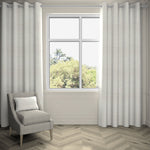 Load image into Gallery viewer, McAlister Textiles Hamleton Natural Textured Plain Curtains Tailored Curtains 116cm(w) x 137cm(d) (46&quot; x 54&quot;) 
