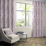 Load image into Gallery viewer, McAlister Textiles Meadow Blush Pink Floral Cotton Print Curtains Tailored Curtains 116cm(w) x 137cm(d) (46&quot; x 54&quot;) 
