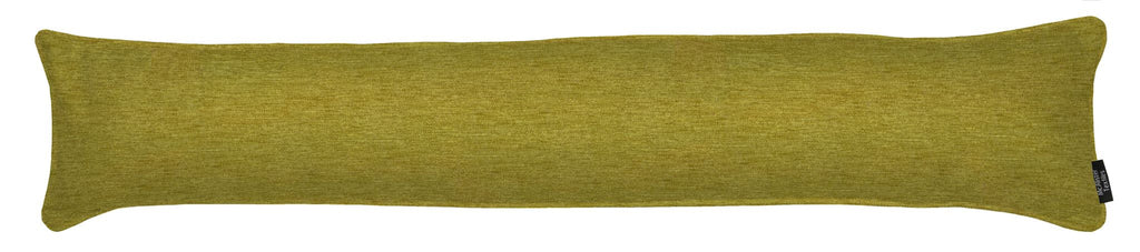 McAlister Textiles Plain Chenille Lime Green draught excluder Draught Excluders 