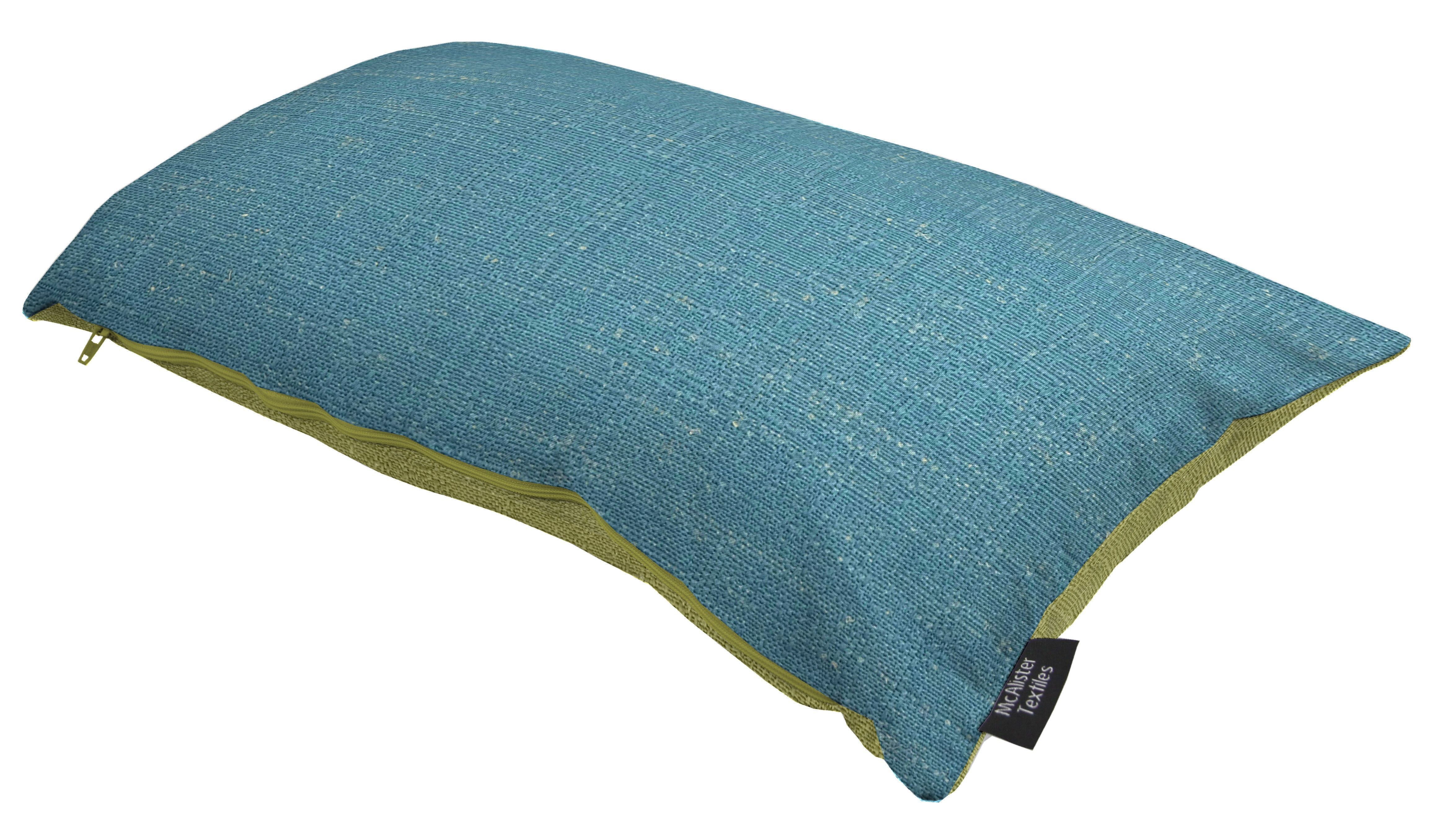 McAlister Textiles Harmony Contrast Teal Plain Cushions Cushions and Covers 