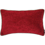 Load image into Gallery viewer, McAlister Textiles Alston Chenille Red + Grey Cushion Cushions and Covers Cover Only 50cm x 30cm 
