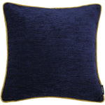 Load image into Gallery viewer, McAlister Textiles Alston Chenille Navy Blue + Yellow Cushion Cushions and Covers Cover Only 43cm x 43cm 

