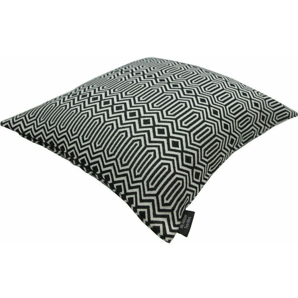 McAlister Textiles Colorado Geometric Black Cushion Cushions and Covers 