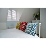 Load image into Gallery viewer, McAlister Textiles Arizona Geometric Wedgewood Blue Cushion Cushions and Covers 
