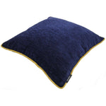 Load image into Gallery viewer, McAlister Textiles Alston Chenille Navy Blue + Yellow Cushion Cushions and Covers 

