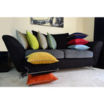 Load image into Gallery viewer, McAlister Textiles Alston Chenille Red + Grey Cushion Cushions and Covers 
