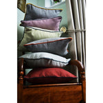 Load image into Gallery viewer, McAlister Textiles Herringbone Boutique Green + Grey Cushion Cushions and Covers 
