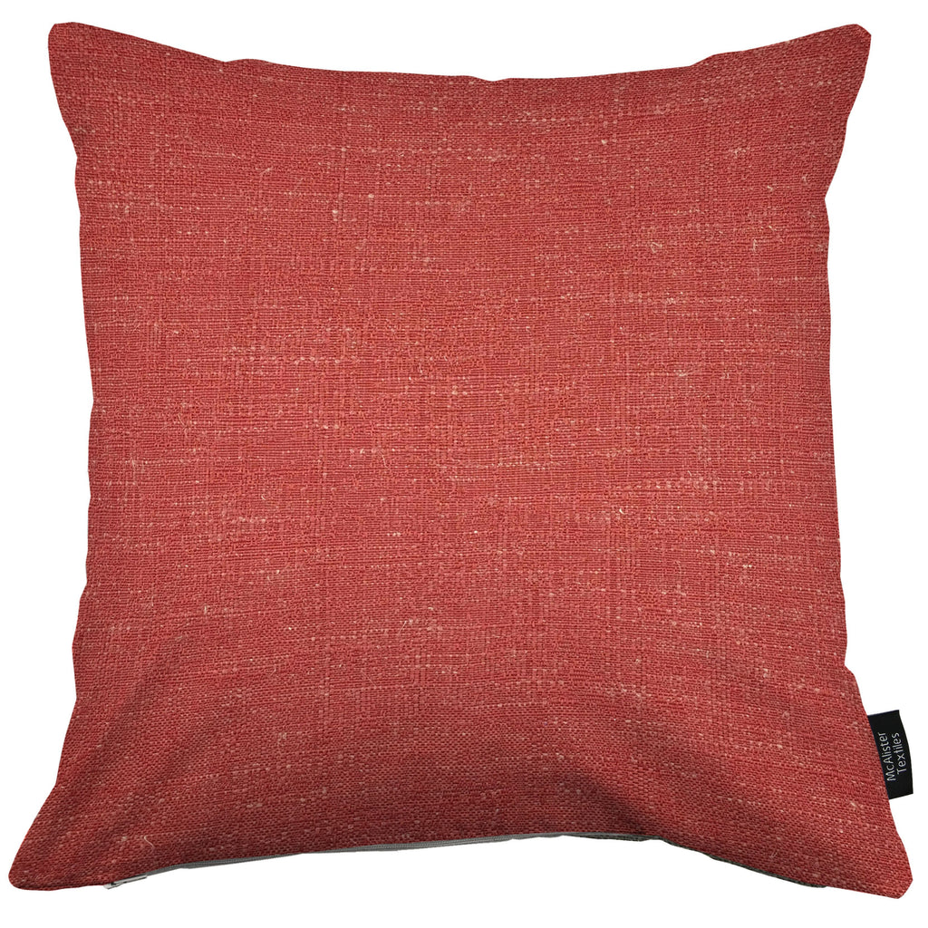 McAlister Textiles Harmony Contrast Red Plain Cushions Cushions and Covers Cover Only 43cm x 43cm