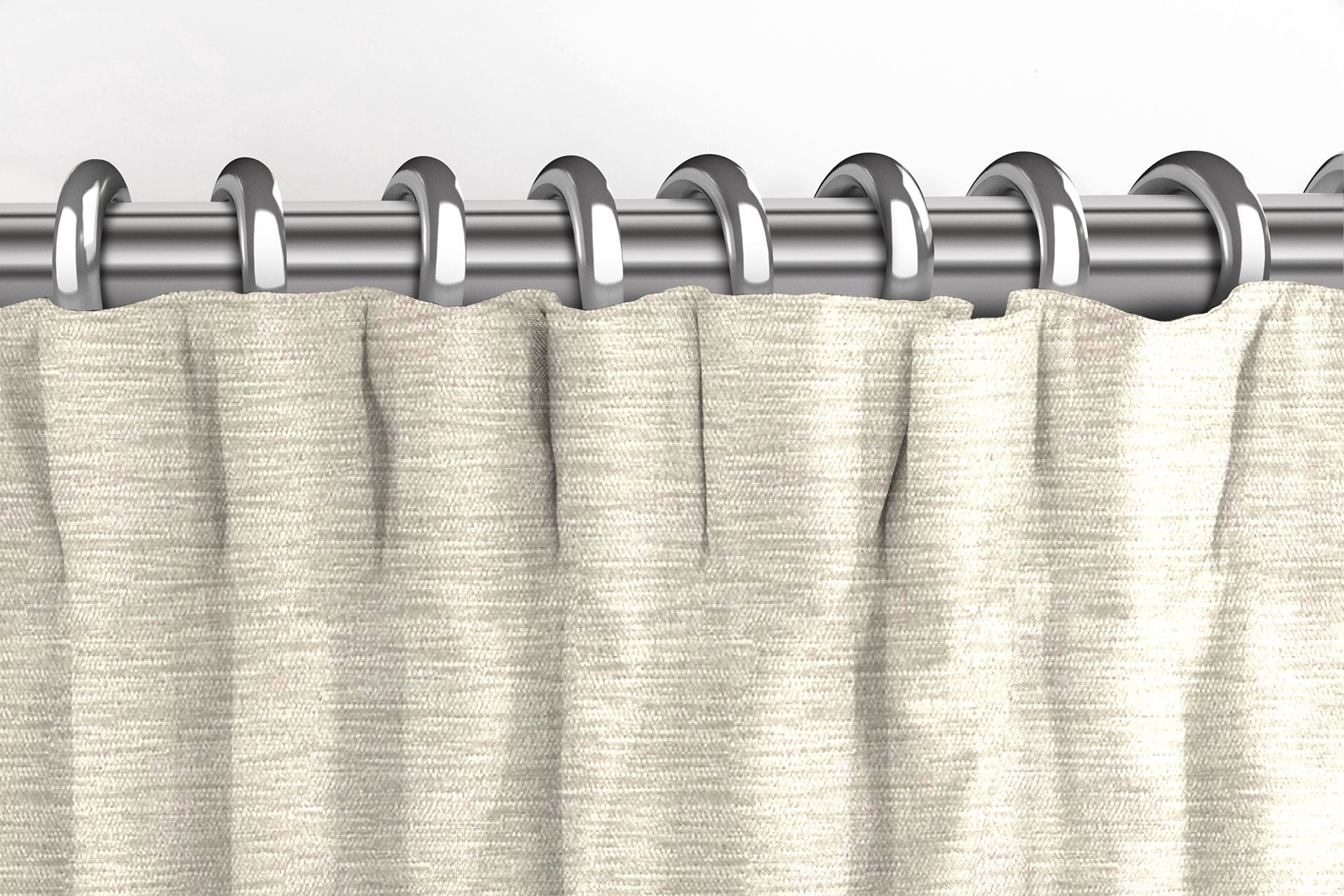 Plain Chenille Cream Curtains