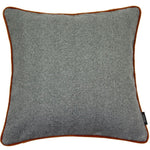Load image into Gallery viewer, McAlister Textiles Herringbone Boutique Grey + Orange Cushion Cushions and Covers Cover Only 43cm x 43cm 
