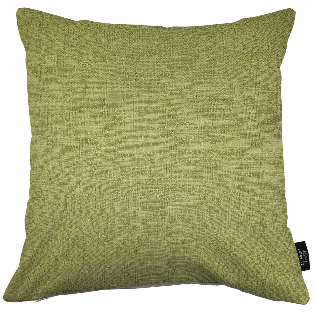 McAlister Textiles Harmony Contrast Sage Green Plain Cushions Cushions and Covers Cover Only 43cm x 43cm 