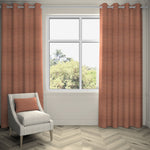 Load image into Gallery viewer, McAlister Textiles Hamleton Terracotta Textured Plain Curtains Tailored Curtains 116cm(w) x 137cm(d) (46&quot; x 54&quot;) 

