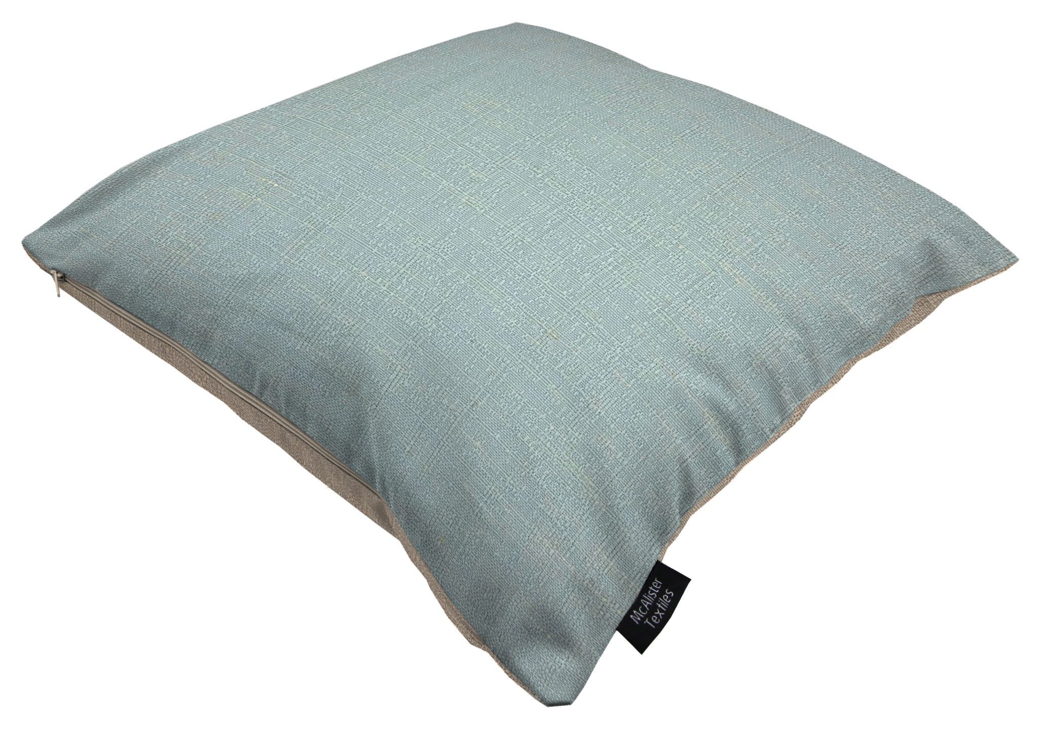 McAlister Textiles Harmony Contrast Duck Egg Plain Cushions Cushions and Covers 